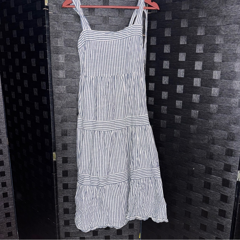 Striped Sleeveless Maxi Dress